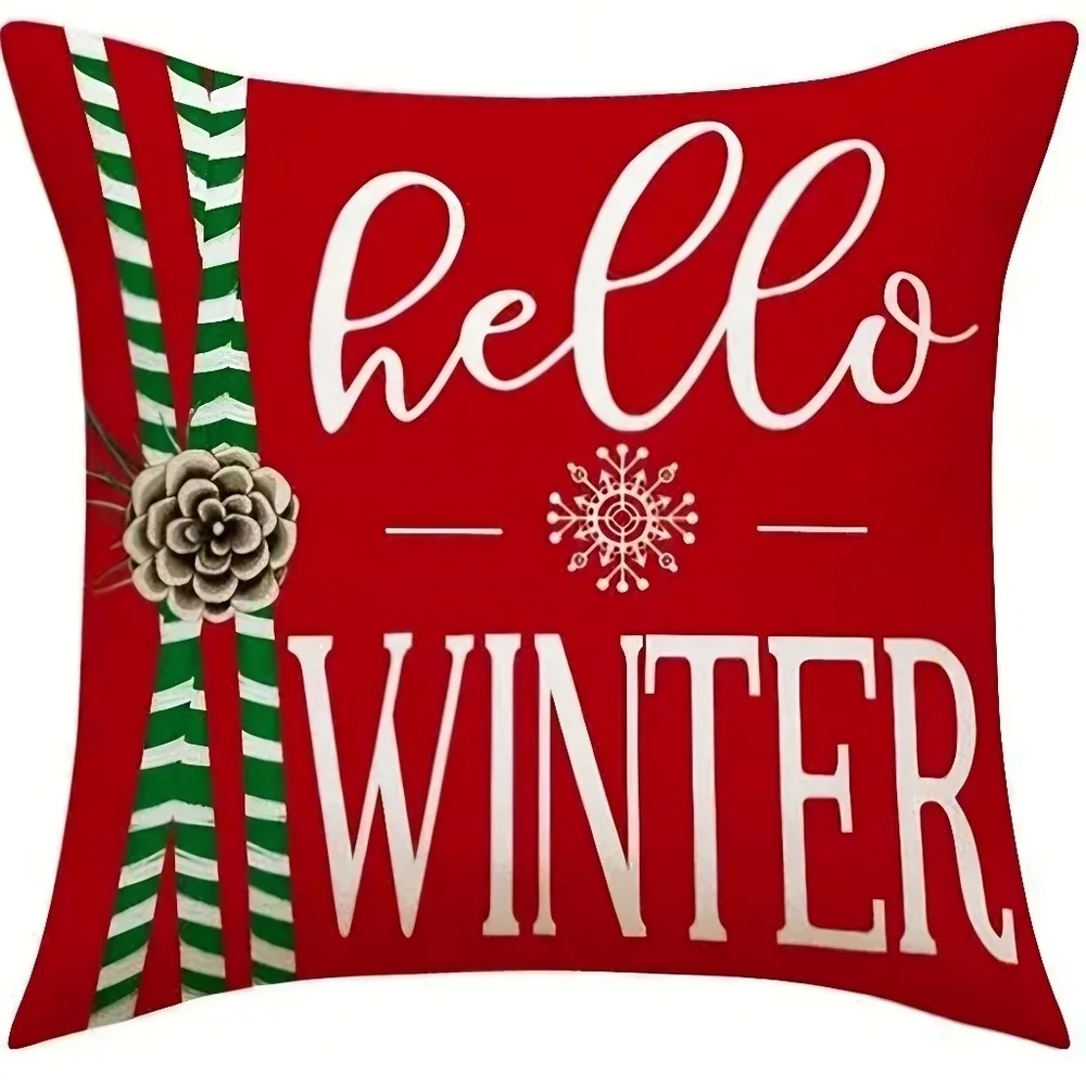 SET OF 2 CHRISTMAS THROW PILLOW COVERS. BRAND NEW
